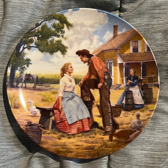 Oh What A Beautiful Mornin' by Mort Kunstler #1 In Oklahoma Series 1985 Knowles - Picture 1 of 8